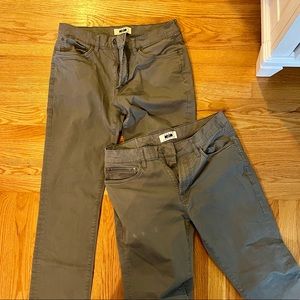 2 pairs mens joseph Abboud grey chino pants 32” x 32”